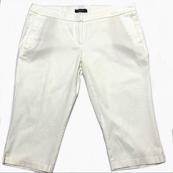 Smart Set White Capri Pants Sz 14 - Picture 1 of 7